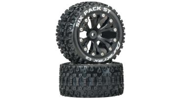 Duratrax Six Pack ST 2.8 2WD Mounted Rear C2 Black (2) - DTXC3560