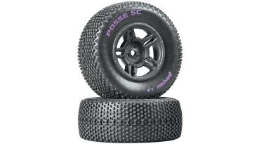 Duratrax Posse SC Tire C2 Mounted Rear Slash (2) - DTXC3695