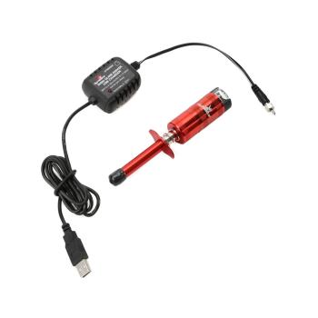 Dynamite NiMh Gl�hkerzenstecker metrisch  mit USB Ladeger�t - DYNE0200
