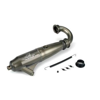 Dynamite 1/8 053 Mid-Range Inline-Abgassystem harteloxiert - DYNP5003