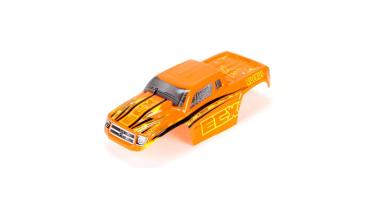 ECX 1:18 4WD Ruckus Karosserie gestickert, orange /gelb - ECX210004