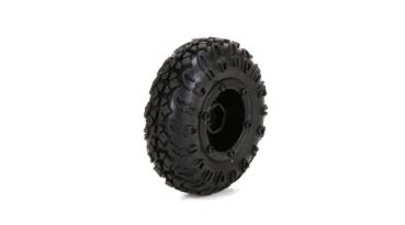 ECX Front/Rear Premount Tire:1:24 4WD Temper - ECX40005
