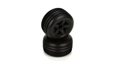 ECX Reifensatz vorne verklebt (2 Stk), schwarz: Circuit - ECX43005