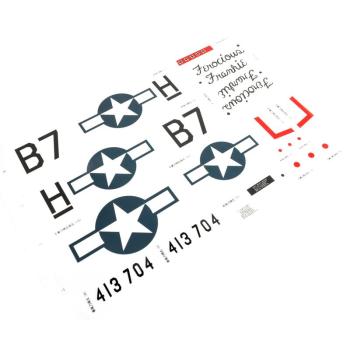 E-flite Decal Sheet: P-51 1.0m - EFL-1740