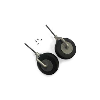 E-flite Main Gear Struts w/Wheels (pair): Beechcraft D18 - EFL106258
