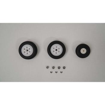 E-flite Wheel Set: F-16 Falcon-Gray 80mm EDF - EFL87890