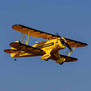 E-flite UMX WACO Micro RC-Flugzeug BNF Basic with AS3X and SAFE Select Yellow - EFLU53550Y