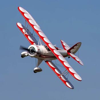 E-flite UMX WACO BNF Basic Micro RC-Flugzeug with AS3X and SAFE Select White - EFLU53550