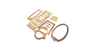 Hangar 9 Plywood Landing Gear Parts: ASH 31 Mi 6.4m - HAN318517