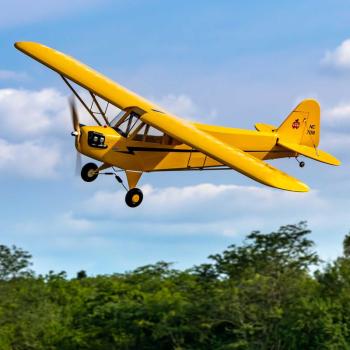 Hangar9 J-3 Cub 10cc Holz RC-Flugmodell mit Elektroantrieb PNP, Spannweite:2096mm - HAN5175