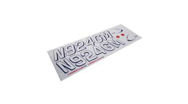 Hangar9 Decal Sheet: Carbon Cub FX-3 100-200cc - HAN528021