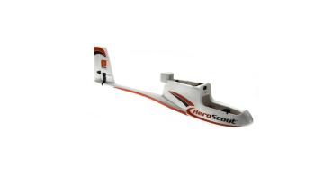 Hobbyzone Fuselage with Elev/Rudder Servos: AeroScout - HBZ3801