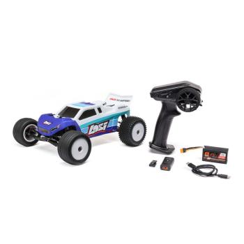 Losi 1/18 Mini-T 2.0 V2 2WD Stadium Truck Offroad RC-Car Brushless RTR Blue - LOS-1056T2