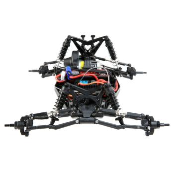 Losi Mini-B, Brushed, RTR: 1/16 2WD Buggy, Black/White - LOS01016T2