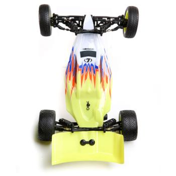 Losi Mini-B, Brushed, RTR: 1/16 2WD Buggy, Yellow/White - LOS01016T3