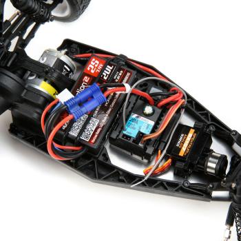 Losi Mini-B, Brushed, RTR: 1/16 2WD Buggy, Yellow/White - LOS01016T3