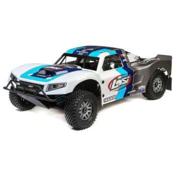 Losi 5IVE-T 2.0 V2: 1/5 4wd SCT Gas BND RC-Car Grau/Blau/Weiss - LOS05014V2T1