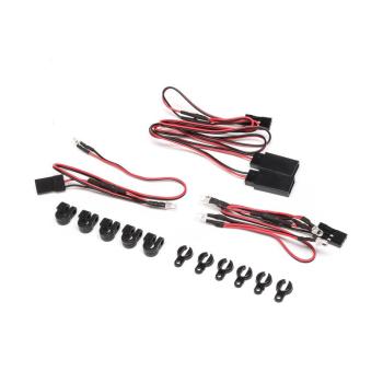 Losi LED-Set with Holder(6) & WireKeep(5):RZR - LOS13005