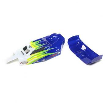 Losi Body, Wing, Blue/White: Mini-B - LOS210019