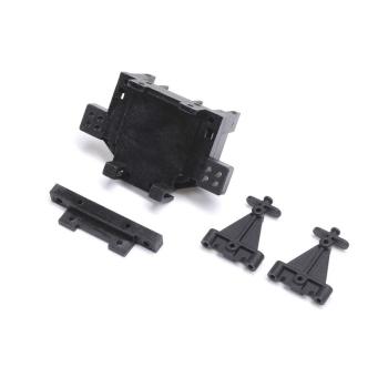 Losi Rear Bulkhead, Toe Block, Link Mount: Mini JRX2 - LOS211028