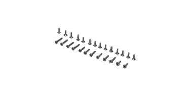 Losi Screw Set, Flat Head: Mini-T 2.0 - LOS216004