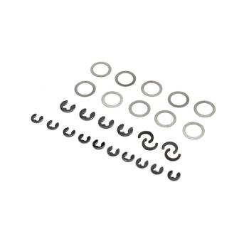 Losi E-Clip and Shim Set: Mini LMT - LOS216009