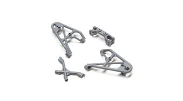 Losi Front Shock Tower/Brace & Camber Link Mnt,Gray:Rock Rey - LOS231039