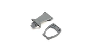 Losi Front Bumper/Skid Plate&Support,Gray: Rock Rey - LOS231040