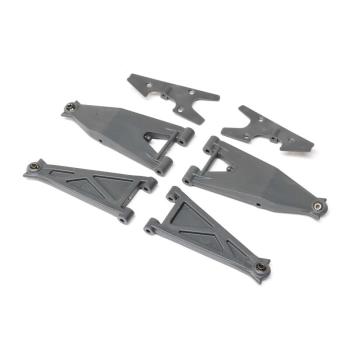 Losi Front Suspension Arm Set, Gray: RZR Rey - LOS234053