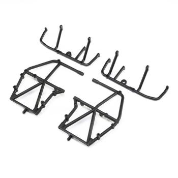 Losi Side Cage and Lower Bar, Black: LMT - LOS241040