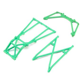 Losi Rear Cage and Hoop Bars, Green: LMT - LOS241043