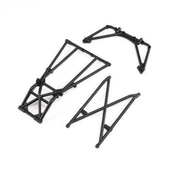 Losi Rear Cage and Hoop Bars, Black: LMT - LOS241044