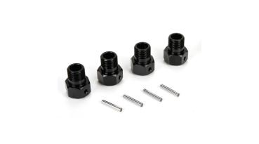 Losi Wheel Hex Black & Pin (4): MTXL - LOS252050