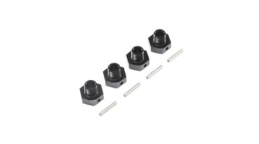 Losi 20mm Wheel Hexes and Pins, BLK (4): Super Baja Rey - LOS252077