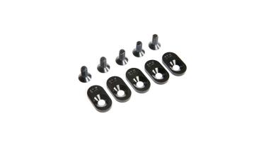 Losi EngineMntInsert&Screws, BLK, 20.5T(5): 5ive-T 2.0 - LOS252104