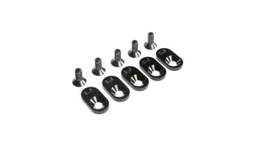 Losi EngineMntInsert&Screws, BLK, 21.5T(5): 5ive-T 2.0 - LOS252106