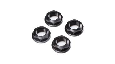 Losi 17mm Flanged Wheel Nut, Black (4): Super Rock Rey - LOS252112