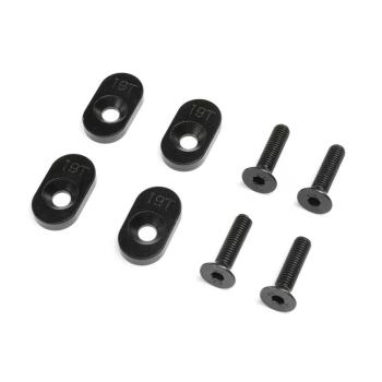 Losi Engine Mount Insert & Screws 19T, Black(4): DBXL 2.0 - LOS252137