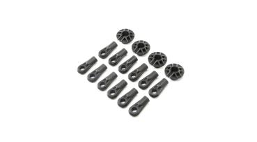 Losi Shock and Rod Ends,Spring Cups(12): Super Baja Rey - LOS254034