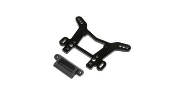 Losi Shock Tower, Rear, Black, AL: DBXL-E 2.0 - LOS254064