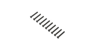 Losi Button Head Screws, Stl, BO, M4 x 30mm (10) - LOS255011