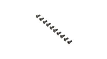 Losi Flat Head Screws, Stl, BO, M4 x 10mm (10) - LOS255016