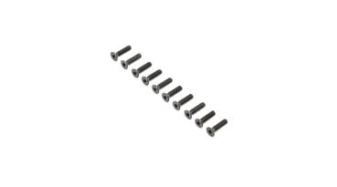 Losi Flat Head Screws, Stl, BO, M4 x 16mm (10) - LOS255017