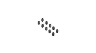 Losi Set Screws, Stl, BO, Flat Point, M4 x 6mm (10) - LOS255021