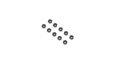 Losi Flat Nut, Stl, M4 (10) - LOS255024