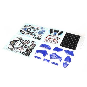 Losi Blue Plastics with Wraps: Promoto-MX - LOS260001