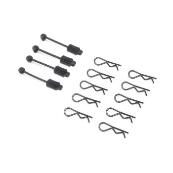 Losi Body Clip (10) & Leash (4): Promoto-MX - LOS266000