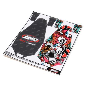 Losi Mini-B Chassis Protective Tape, Precut (2) - LOS311012