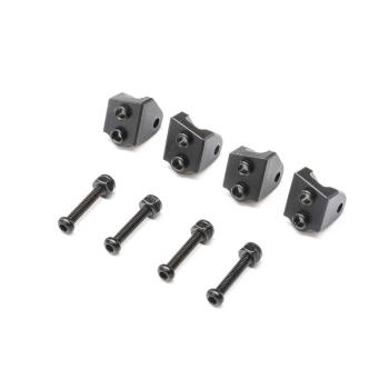 Losi Aluminum Lower 4-link Mount Set Black: Mini LMT (4) - LOS314006