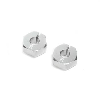 Losi Clamping Rear Wheel Hexes, Aluminum: 22S - LOS332006